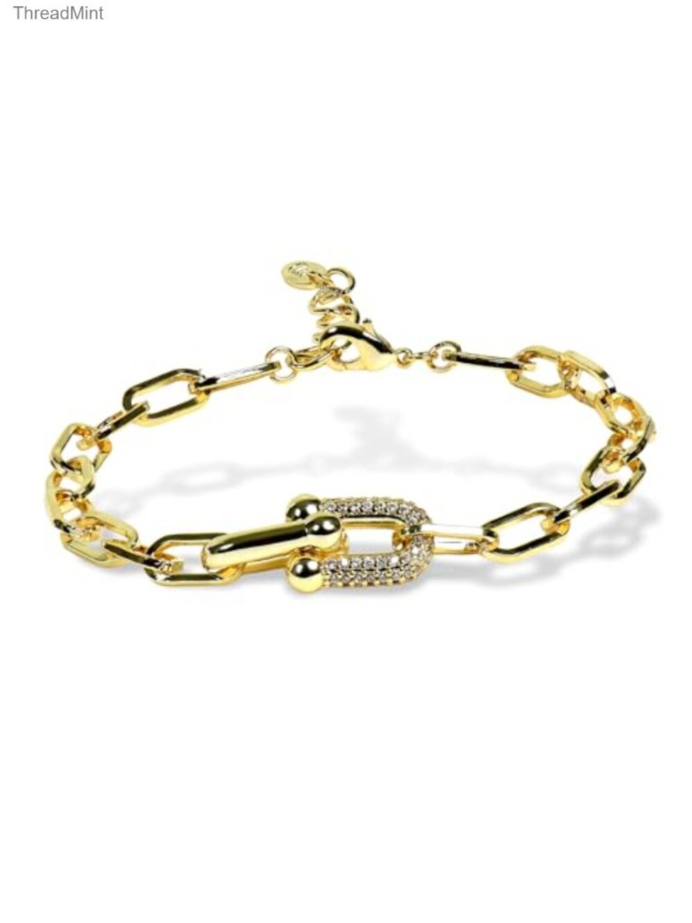 14K Gold Plated Evil Eye Bracelet - Adjustable Charm Bangle Protection Talisman